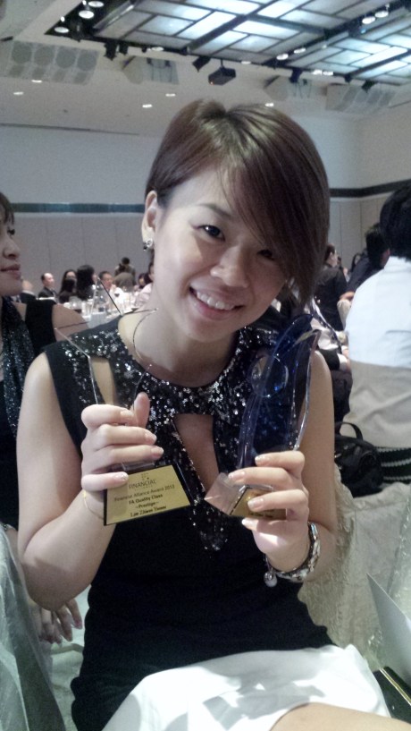 Yvonne Lim Financial Alliance Top New AUA investment (2nd runner up) & FAQC prestige